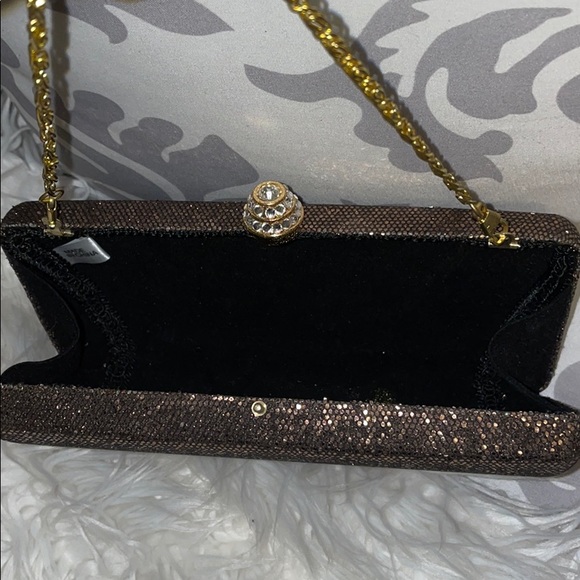 Brown sparkle clutch - Picture 4 of 5